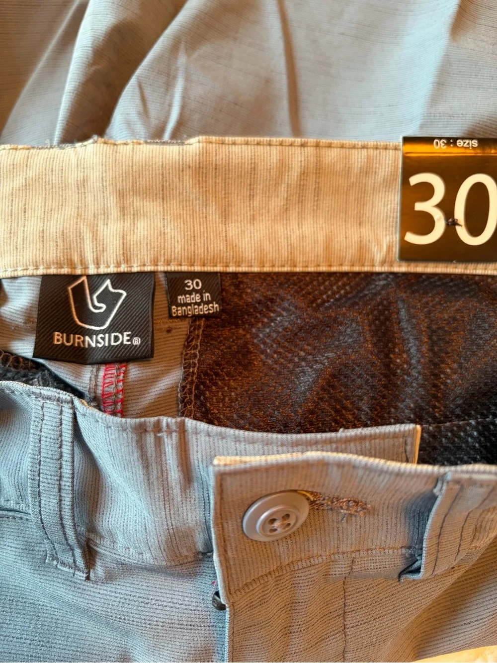 NWT BURNSIDE Hybrid Series Sz 30x18 Walkshort/Boardshort Performance Stretch